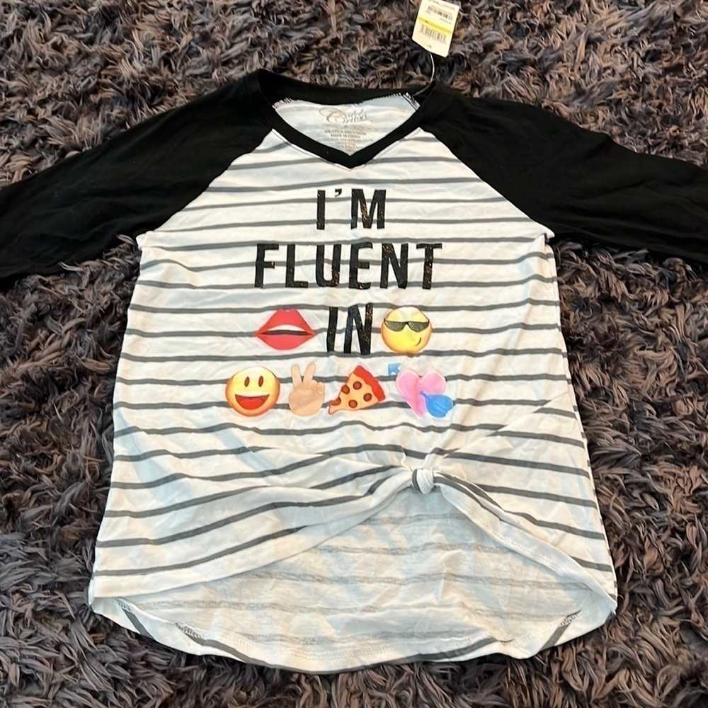 Cold Crush size medium girls jersey shirt with knot in front